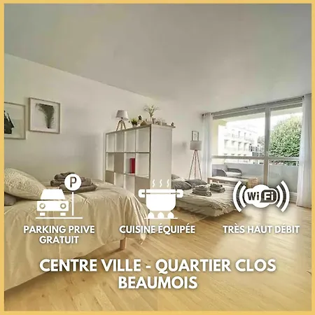 Le Beaumois - Centre - Parking Prive - Balcon Apartment *